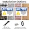 Signmission Operation By Authorized Personnel Only OSHA Notice Sign, Plastic, 10in W x 7in L, 2PK OS-2PACK-NS-P-710-L-16303 - alternate 2